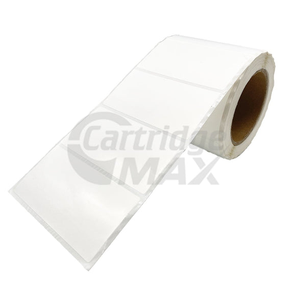 101.6 x 50.8mm Die Cut Gloss Synthetic Inkjet Label with 76mm Core Water Resistant - 540 Labels per Roll (Compatible with Epson C7500 / C6010 / C6510 AND Primera LX810 /LX900 / LX1000 / LX2000)