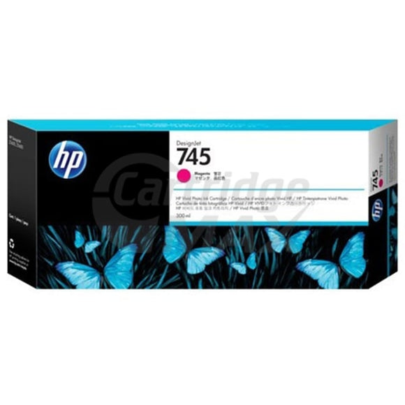 HP 745 Original Magenta 300ML Ink Cartridge F9K01A