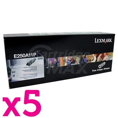 5 x Lexmark (E250A11P) Original E250 Toner Cartridge