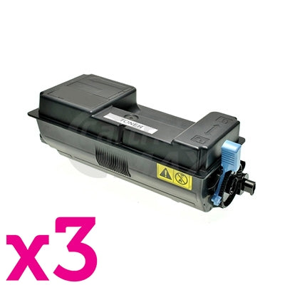 3 x Compatible for TK-3114 Black Toner Kit suitable for Kyocera FS-4100DN