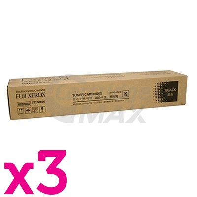 3 x Fuji Xerox DocuPrint CM415AP Original Black Toner Cartridge - 11,000 pages (CT202352)