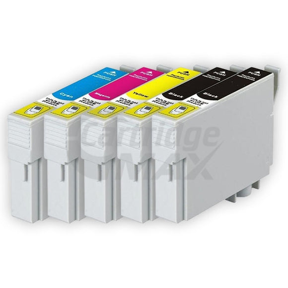 5-Pack Generic Epson 133 T1331-1334 Inkjet Cartridges [2BK,1C,1M,1Y]