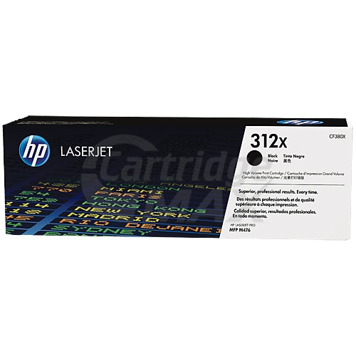 1 x HP CF380X (312X) Original Black High Yield Toner Cartridge - 4,400 Pages