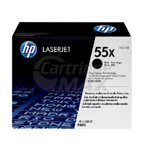 1 x HP CE255X (55X) Original Black High Yield Toner Cartridge - 12,000 Pages
