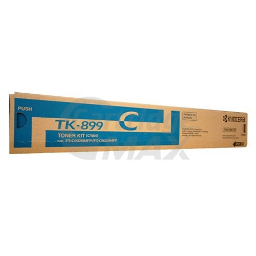 1 x Original Kyocera TK-899C Cyan Toner Cartridge FS-C8020MFP, FS-C8025MFP, FS-C8520MFP, FS-C8525MFP