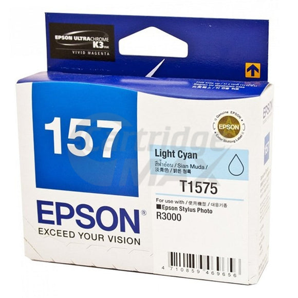 Epson 157 T1575 Light Cyan Original Ink Cartridge [C13T157590]