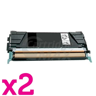 2 x Lexmark (C5220KS) Generic C522 / C524 / C532 Black Toner Cartridge
