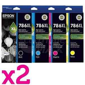 8 Pack Epson 786XL Original Ink Cartridge [C13T787192-C13T787492] [2BK,2C,2M,2Y]