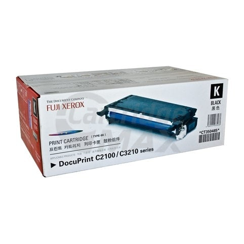 Fuji Xerox DocuPrint C2100 / C3210DX Original Black Toner Cartridge - 8,000 pages (CT350485)