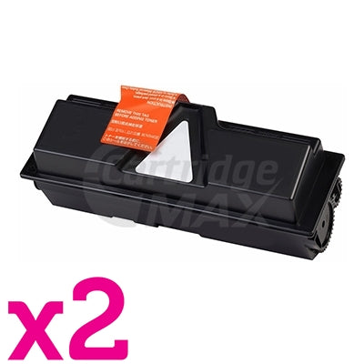 2 x Compatible TK-144 Black Toner Cartridge For Kyocera FS