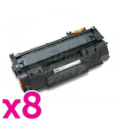 8 x HP Q5949A (49A) Generic Black Toner Cartridge - 2,500 Pages