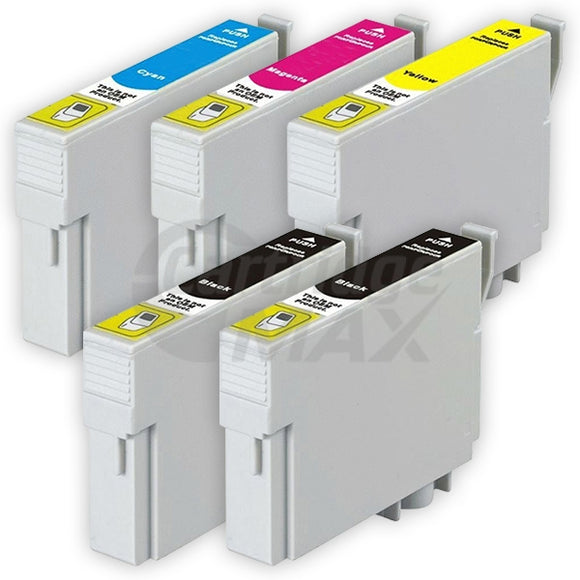 5 Pack Generic Epson T0561-T0564 series [2BK,1C,1M,1Y]