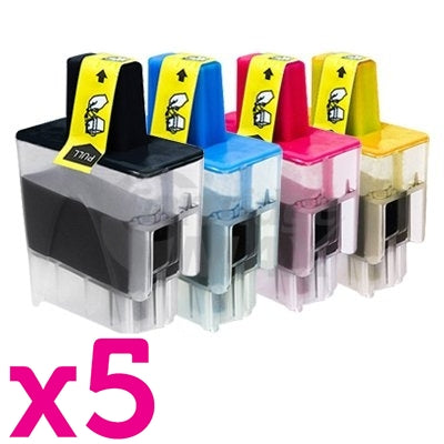 5 Sets of 4 Pack Brother Generic LC-47 Inkjet Combo [5BK,5C,5M,5Y]