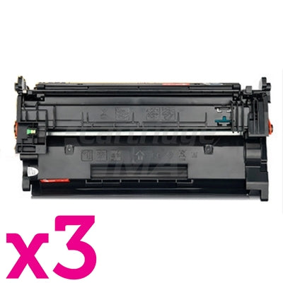 3 x HP 76A CF276A Generic Black Toner Cartridge - 3,000 Pages