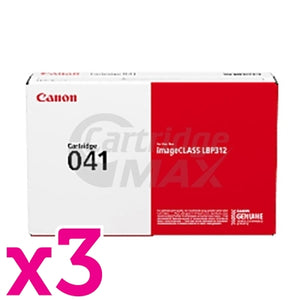3 x Original Canon CART-041 Black Toner