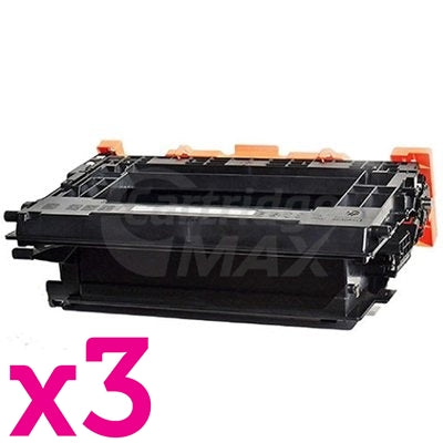 3 x HP 37X CF237X Generic Black High Yield Toner Cartridge - 25,000 Pages