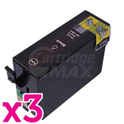 3 x Epson 140 (T1401) Generic Black High Yield Inkjet Cartridge (C13T140192)