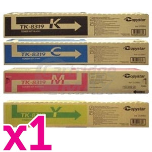 4 Pack Original Kyocera TK-8319 Toner Combo TASKalfa 2550ci [1BK,1C,1M,1Y]