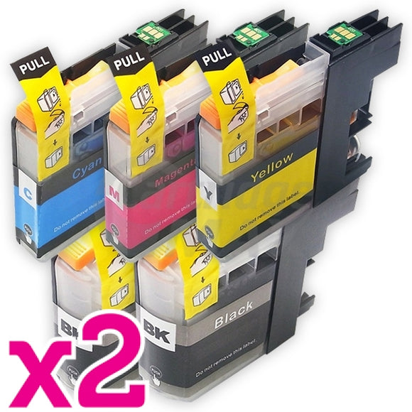 10 Pack Generic Brother LC-133 Ink Cartridges [4BK,2C,2M,2Y]