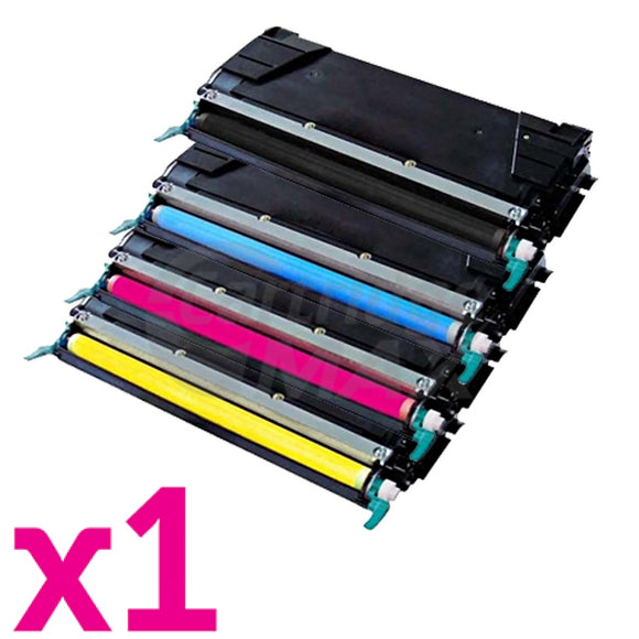 4 Pack Lexmark Generic C524 / C534DN Toner Cartridges High Capacity - BK 8,000 pages & CMY