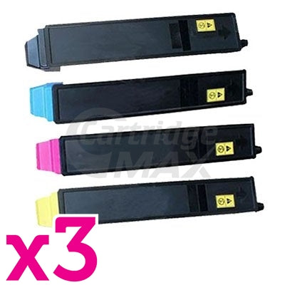 3 Sets of 4 Pack Compatible for TK-8329 Toner Combo suitable for Kyocera TASKalfa 2551ci [3BK,3C,3M,3Y]