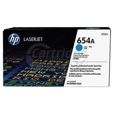 HP CF331A (654A) Original Cyan High Yield Toner Cartridge - 15,000 Pages
