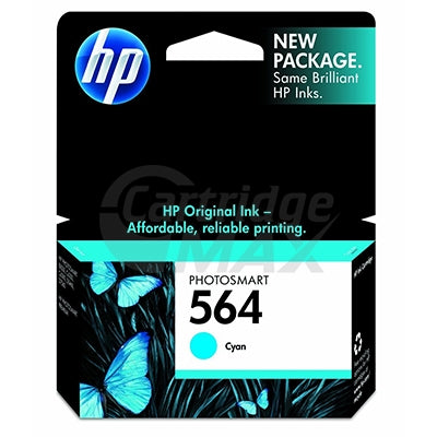 HP 564 Original Cyan Inkjet Cartridge CB318WA - 300 Pages