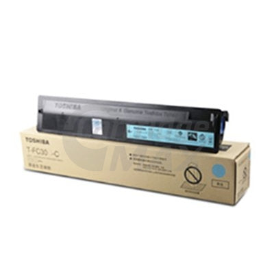 Original Toshiba e-Studio 2050C, 2051C, 2550C Cyan Toner Cartridge TFC30C