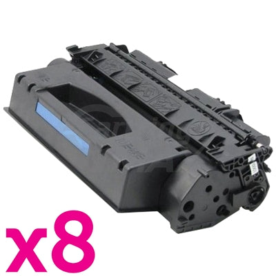8 x Canon CART-308II  Black Generic Toner Cartridge 6,000 Pages