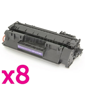 8 x HP CF280A (80A) Generic Black Toner Cartridge - 2,700 Pages