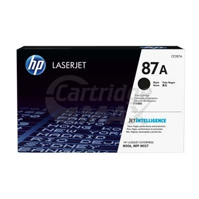1 x HP CF287A (87A) Original Black Toner Cartridge - 9,000 Pages