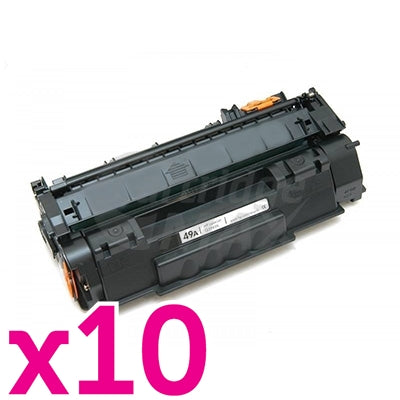 10 x HP Q5949A (49A) Generic Black Toner Cartridge - 2,500 Pages