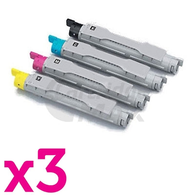 3 sets of 4-Pack Fuji Xerox DocuPrint C2535A Generic Toner Cartridge [3BK,3C,3M,3Y]