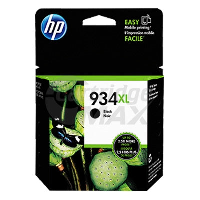 1 x HP 934XL Original Black High Yield Inkjet Cartridge C2P23AA - 1,000 Pages