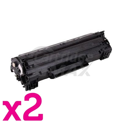 2 x HP CF283A (83A) Generic Black Toner Cartridge - 1,500 Pages