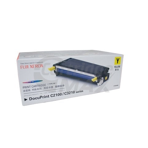 Fuji Xerox DocuPrint C2100 / C3210DX Original Yellow Toner Cartridge - 6,000 pages (CT350488)