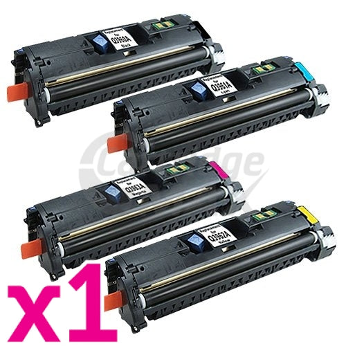 4 Pack HP Q3960A-Q3963A (122A) Generic Toner Cartridges [1BK,1C,1M,1Y]