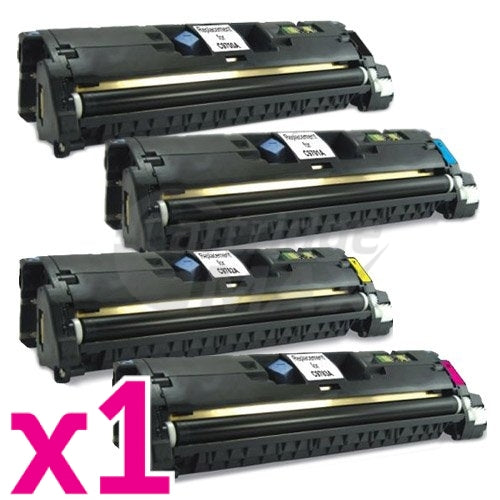 4 Pack HP C9700A-C9703A (121A) Generic Toner Cartridges [1BK,1C,1M,1Y]