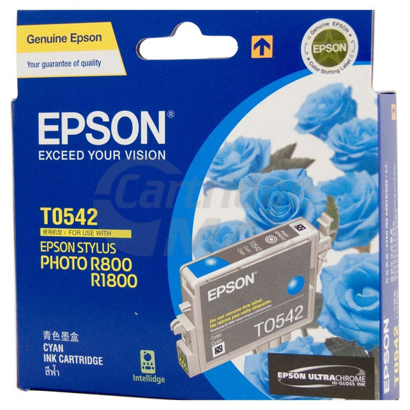 Epson Original T0542 Cyan Ink Cartridge - 440 pages [C13T054290]