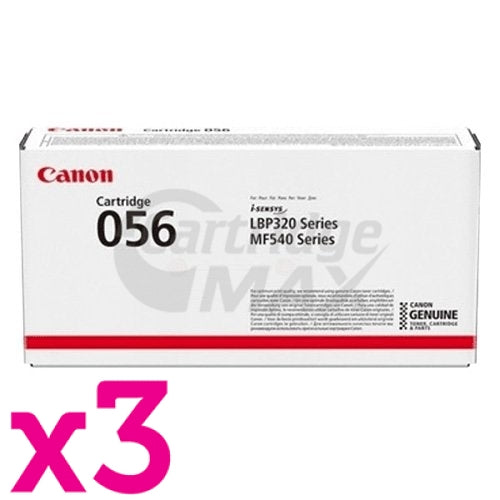 3 x Canon CART-056 Black Original Toner Cartridge