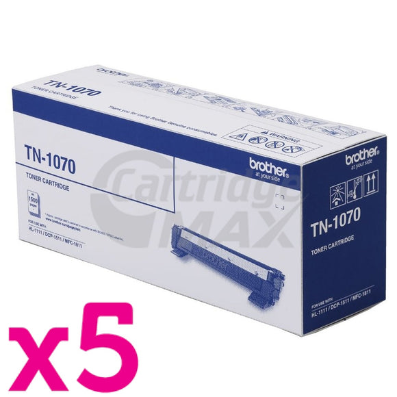 5 x Brother TN-1070 Original Toner