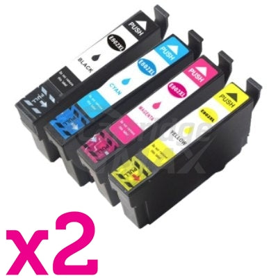2 Sets of 4 Pack Epson 802XL (C13T356192-C13T356492) Generic High Yield Inkjet Cartridge Combo Pack [2BK,2C,2M,2Y]