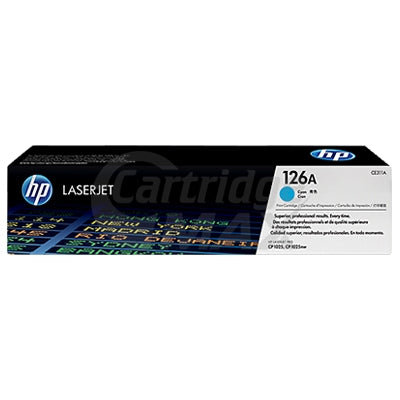 HP CE311A (126A) Original Cyan Toner Cartridge - 1,000 Pages