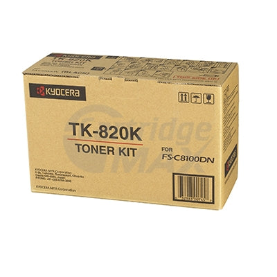 1 x Original Kyocera TK-820K Black Toner Cartridge FSC-8100DN