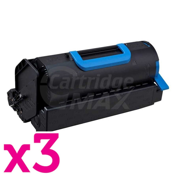 3 x OKI Generic B721 B731 MB760 MB770 Black Toner Cartridge - 25,000 pages (45488903)
