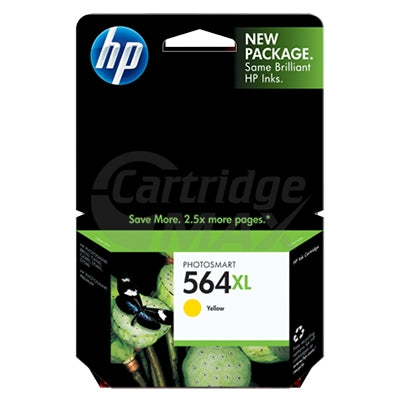 HP 564XL Original Yellow High Yield Inkjet Cartridge CB325WA - 750 Pages