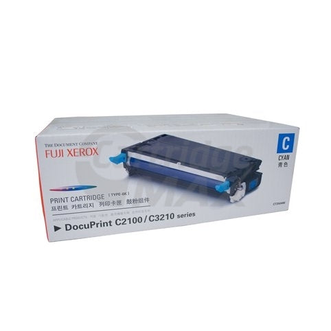 Fuji Xerox DocuPrint C2100 / C3210DX Original Cyan Toner Cartridge - 6,000 pages (CT350486)
