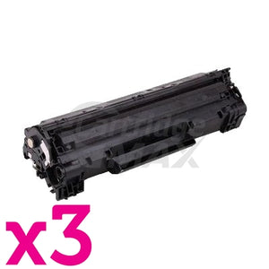 3 x HP CF283A (83A) Generic Black Toner Cartridge - 1,500 Pages