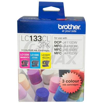 Original Brother LC-133CL3PK Colour Pack [C+M+Y] - 600 Pages each