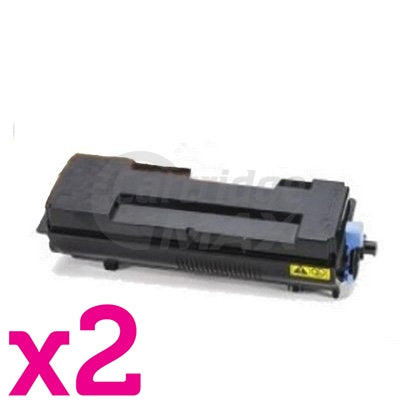 2 x Compatible for TK-7304 Black Toner suitable for Kyocera P-4040DN - 15,000 Pages